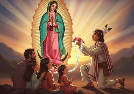 Rosario meditato con San Juan Diego e la Madonna di Guadalupe