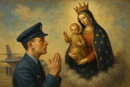 Supplica alla Madonna di Loreto, patrona degli aviatori, per il Personale dell'Aeronautica