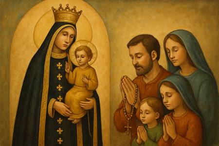 Coroncina alla Madonna di Loreto per la santità della vita domestica