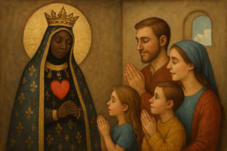 Ringraziamento alla Madonna di Loreto per il dono della casa