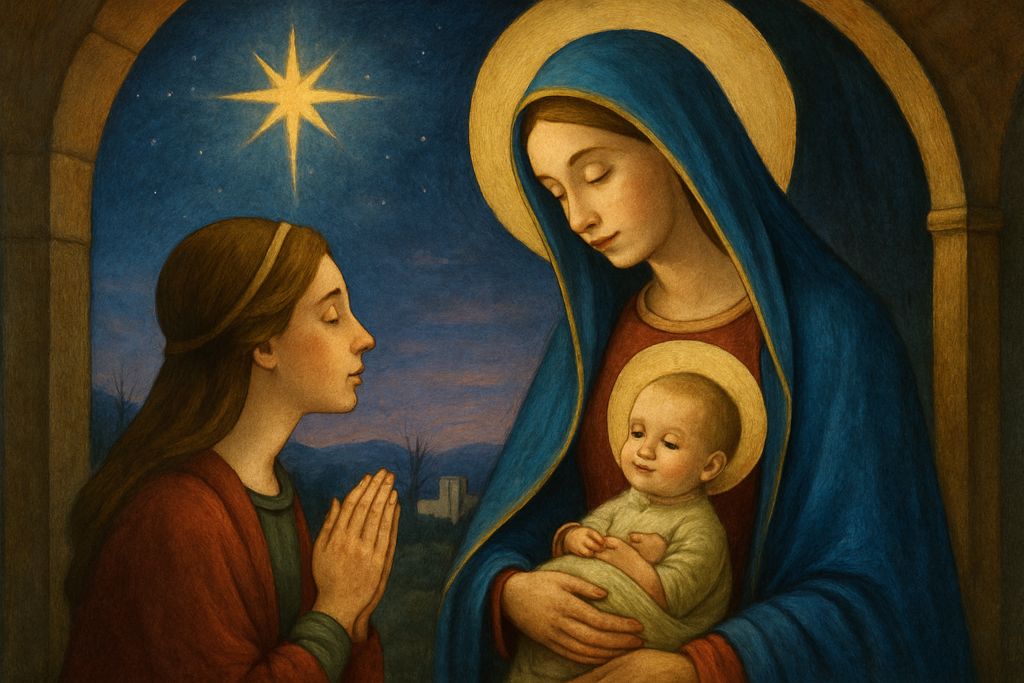 Dialogo semplice con la Madonna in attesa del parto