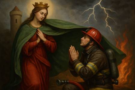 Intercessione a Santa Barbara per la protezione dei Vigili del Fuoco