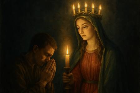 Preghiera intensa a Santa Lucia per la luce della fede