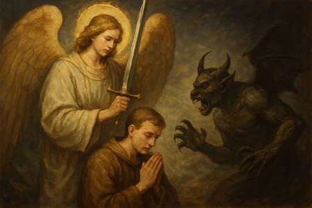 Dialogo con l'Angelo Custode per la difesa contro gli incubi e le paure notturne