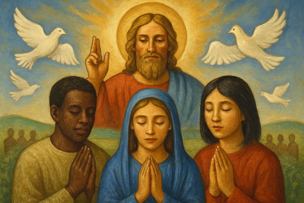 Lode a Dio Padre, che trasforma le spade in aratri