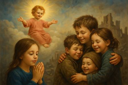 Preghiera del cuore a Gesù Bambino per i Bambini in guerra