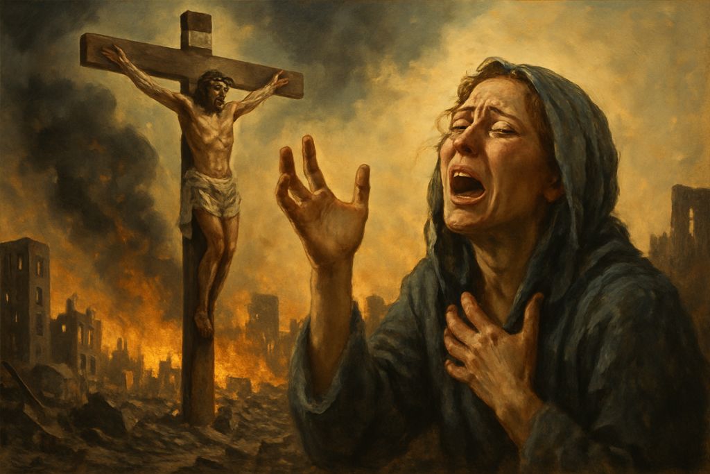 Grido a Cristo Crocifisso per le Città bombardate