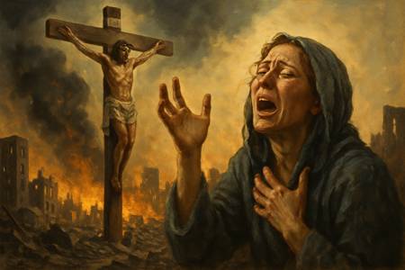 Grido a Cristo Crocifisso per le Città bombardate