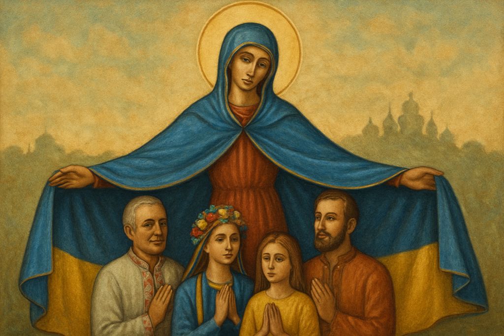 Intercessione alla Madonna di Kiev per la protezione della città