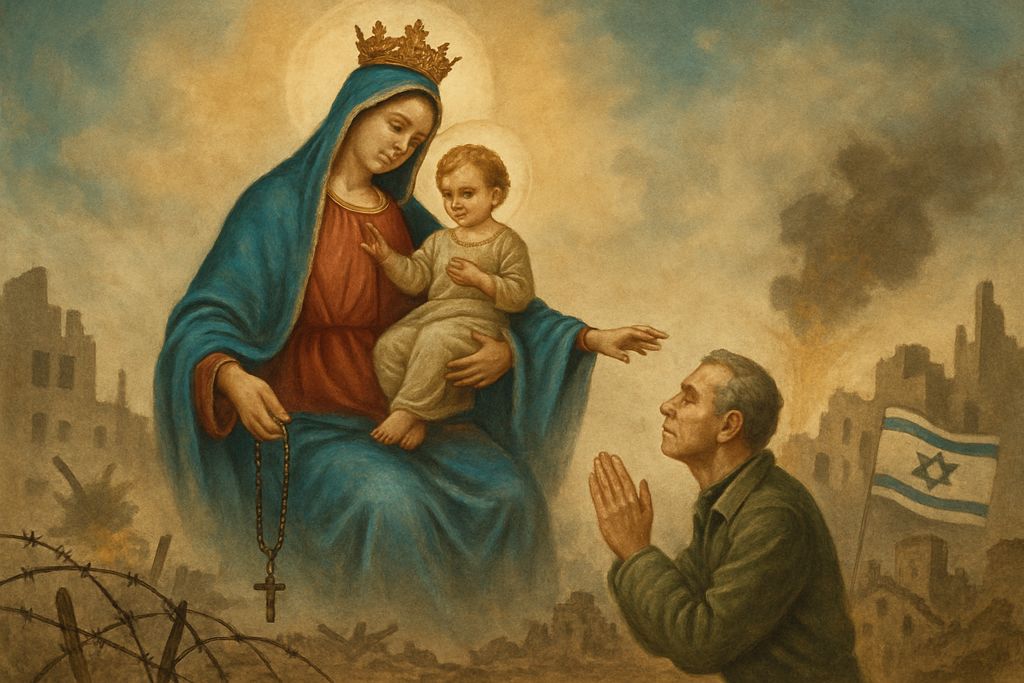 Invocazione alla Madonna del Rosario per la fine della guerra in Israele