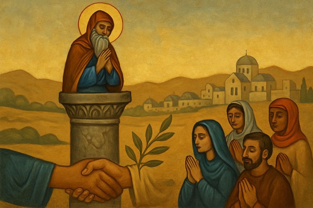 Preghiera per la pace in Siria a San Simeone Stilita