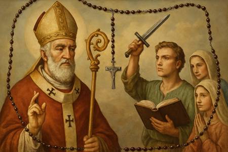 Coroncina a San Damaso per la difesa della Fede