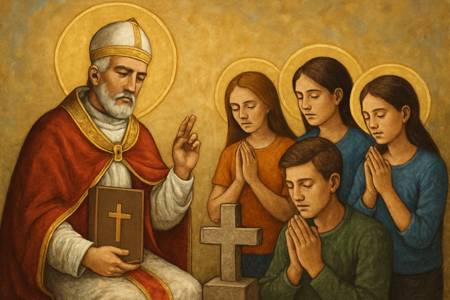 Preghiera intensa a San Damaso per la forza di testimoniare la fede