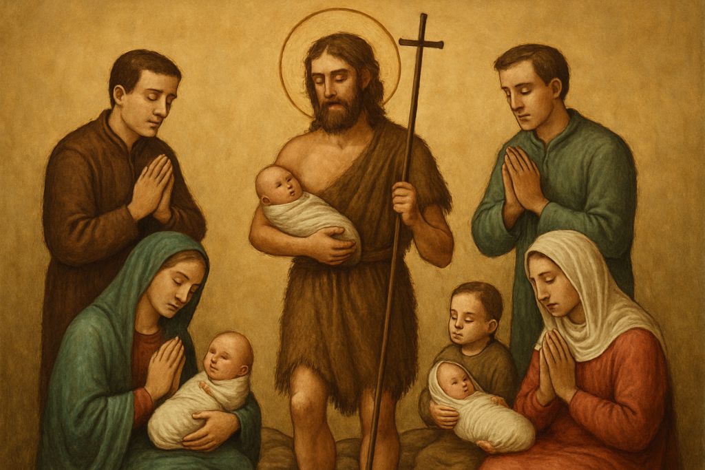 Preghiera per il Battesimo di un figlio con San Giovanni Battista