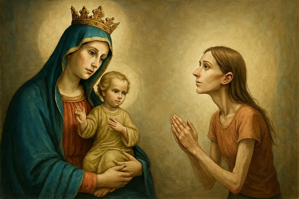Dialogo semplice con la Madonna della Salute per chi lotta con l'anoressia