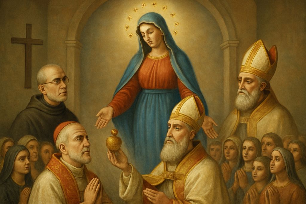 Offerta a Maria Immacolata con San Massimiliano Kolbe