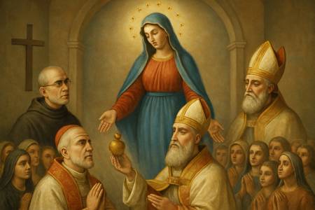 Offerta a Maria Immacolata con San Massimiliano Kolbe
