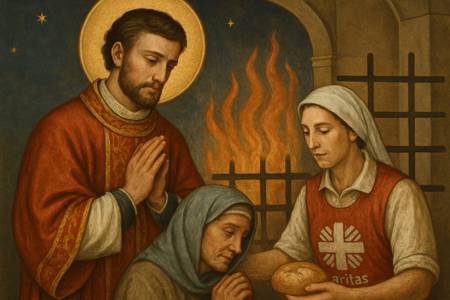 Invocazione a San Lorenzo per i Volontari della Caritas