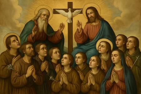 Glorificazione alla Santissima Trinità per il martirio di San Lorenzo