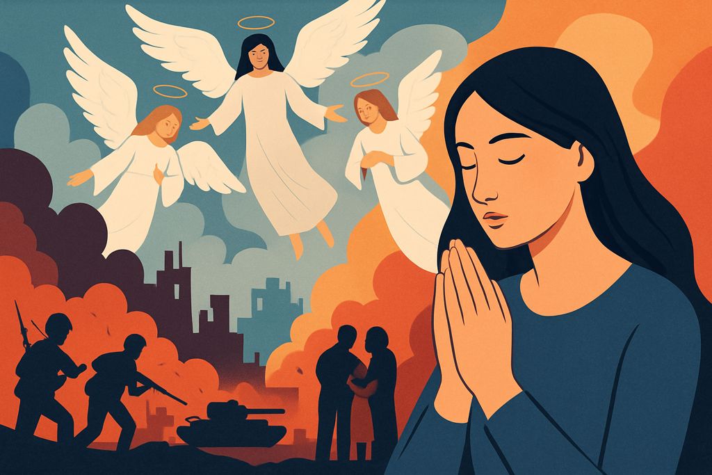 Invocazione per la pace nel mondo annunciata dagli Angeli a Natale