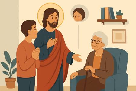 Dialogo semplice con San Giovanni per la cura degli anziani