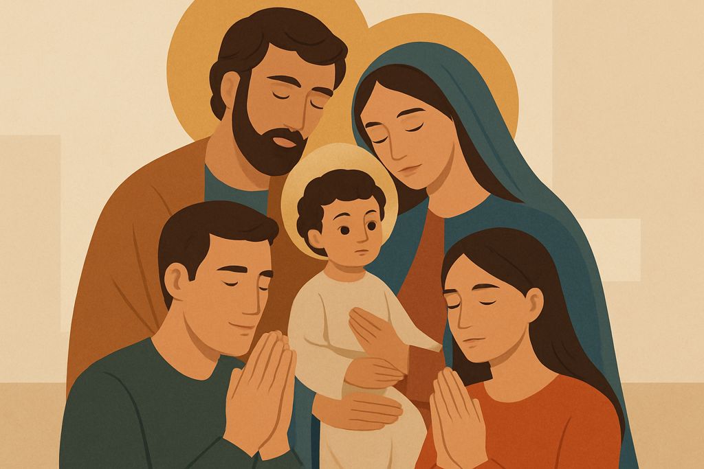 Dialogo semplice con la Sacra Famiglia per i genitori sull'educazione dei figli