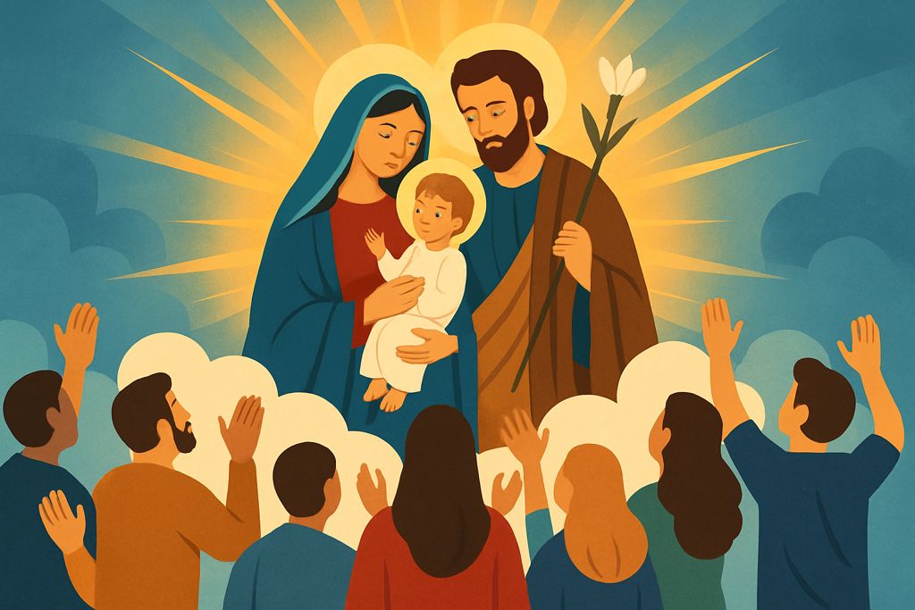 Lode alla Sacra Famiglia, modello di ogni virtù