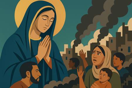 Intercessione a Maria, Madre di Dio, per la pace nel mondo