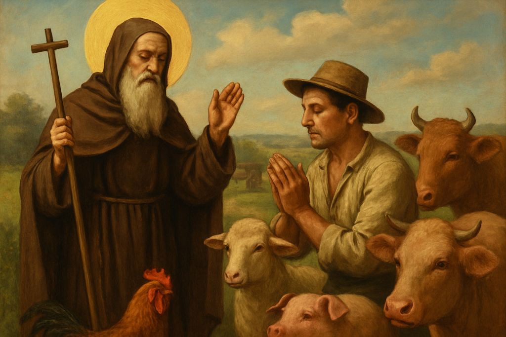 Preghiera per la protezione dei campi e del bestiame a Sant'Antonio Abate