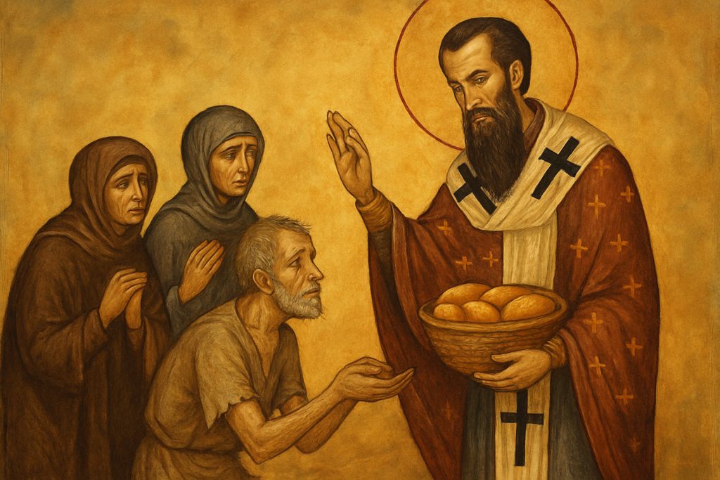 Supplica a San Basilio Magno per la carità verso i poveri