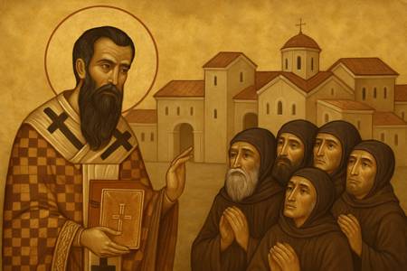 Intercessione a San Basilio Magno per i Monaci e le Comunità monastiche