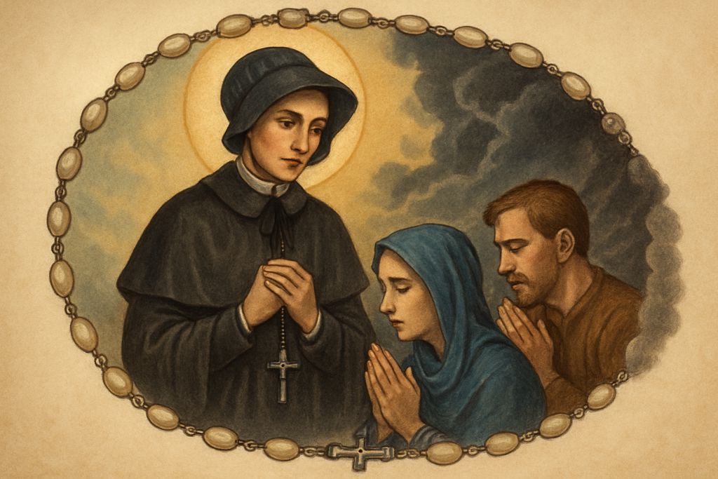 Coroncina a Santa Elisabetta Anna Seton per le cinque prove della vita