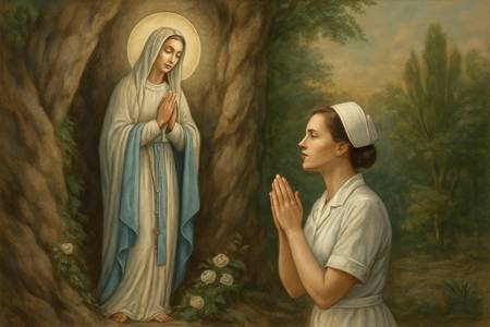 Intercessione alla Madonna di Lourdes per gli Infermieri