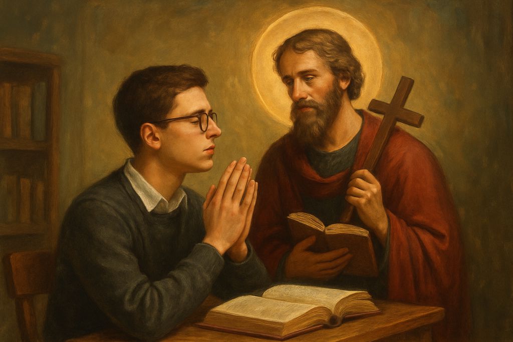 Preghiera personale a San Giustino Martire per gli Studenti universitari