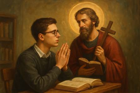 Preghiera personale a San Giustino Martire per gli Studenti universitari