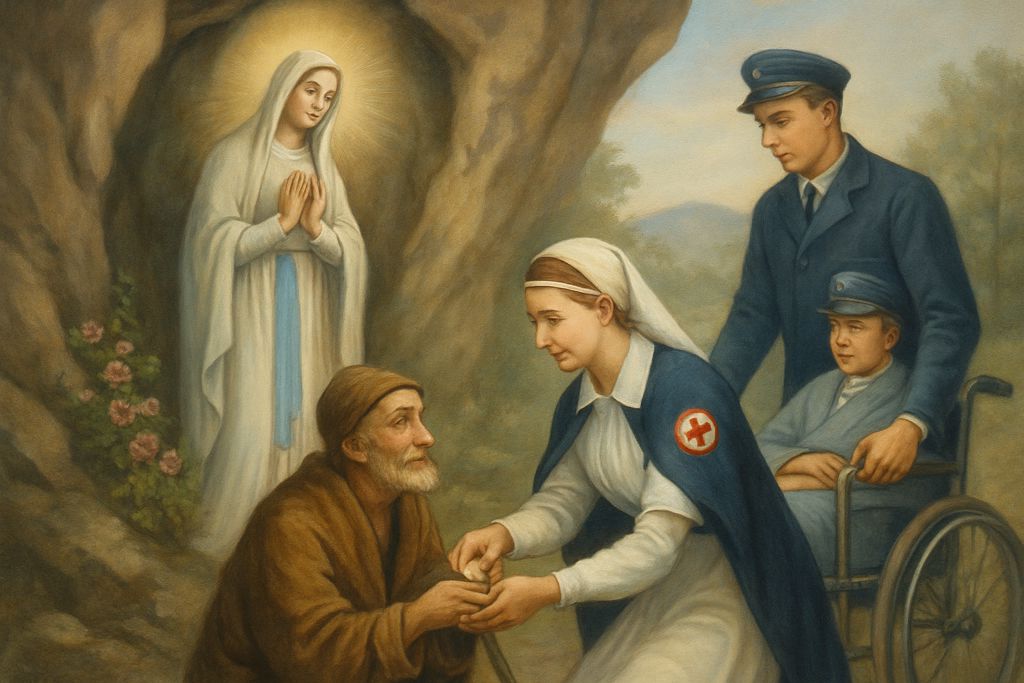 Supplica alla Madonna di Lourdes per i Volontari dell'Unitalsi