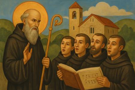 Lodi mattutine con i Sette Santi Fondatori dei Servi di Maria