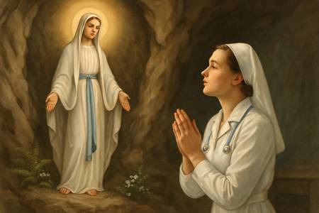Supplica alla Madonna di Lourdes, salute degli infermi, per il personale ospedaliero