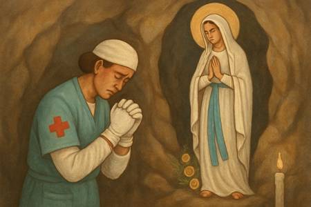Preghiera del cuore a Maria di Lourdes per i Volontari sanitari