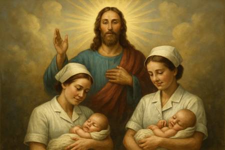 Lode a Dio per il dono del Battesimo dei Neonati