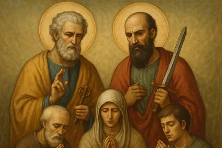 Invocazione ai Santi Pietro e Paolo per l'amore alla Chiesa