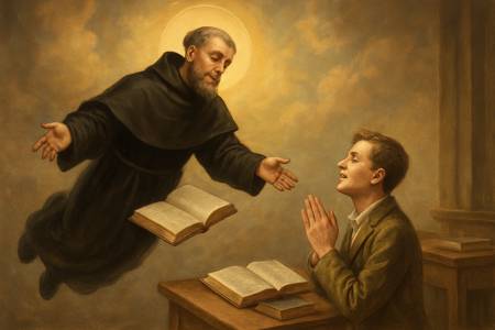 Preghiera per gli studenti alla fine dell'anno scolastico a San Giuseppe da Copertino
