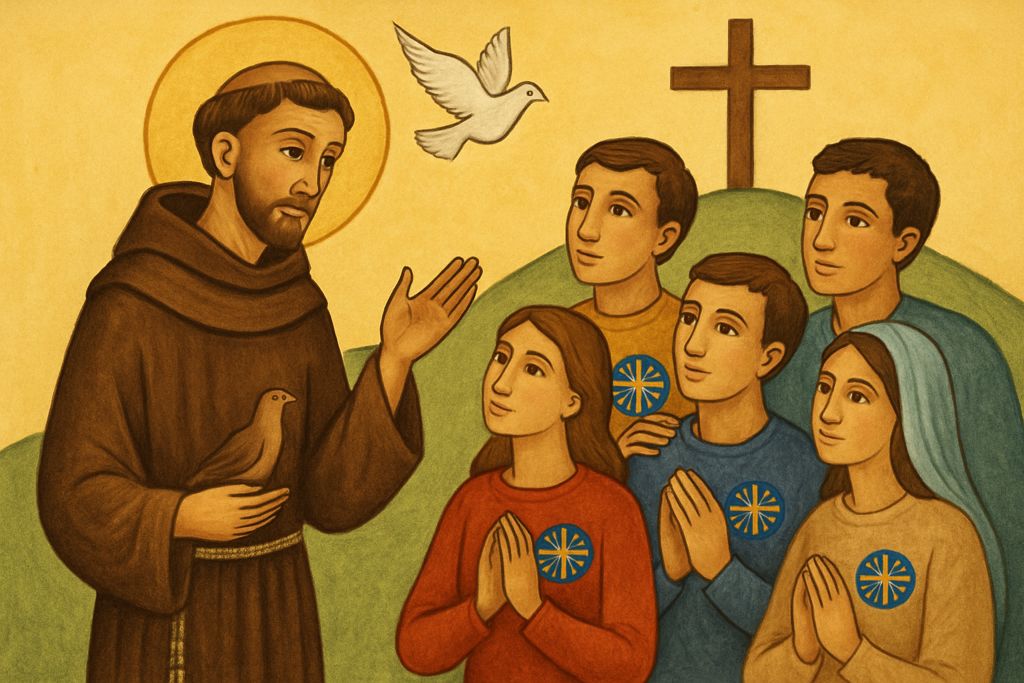 Preghiera per l'Azione Cattolica a San Francesco d'Assisi