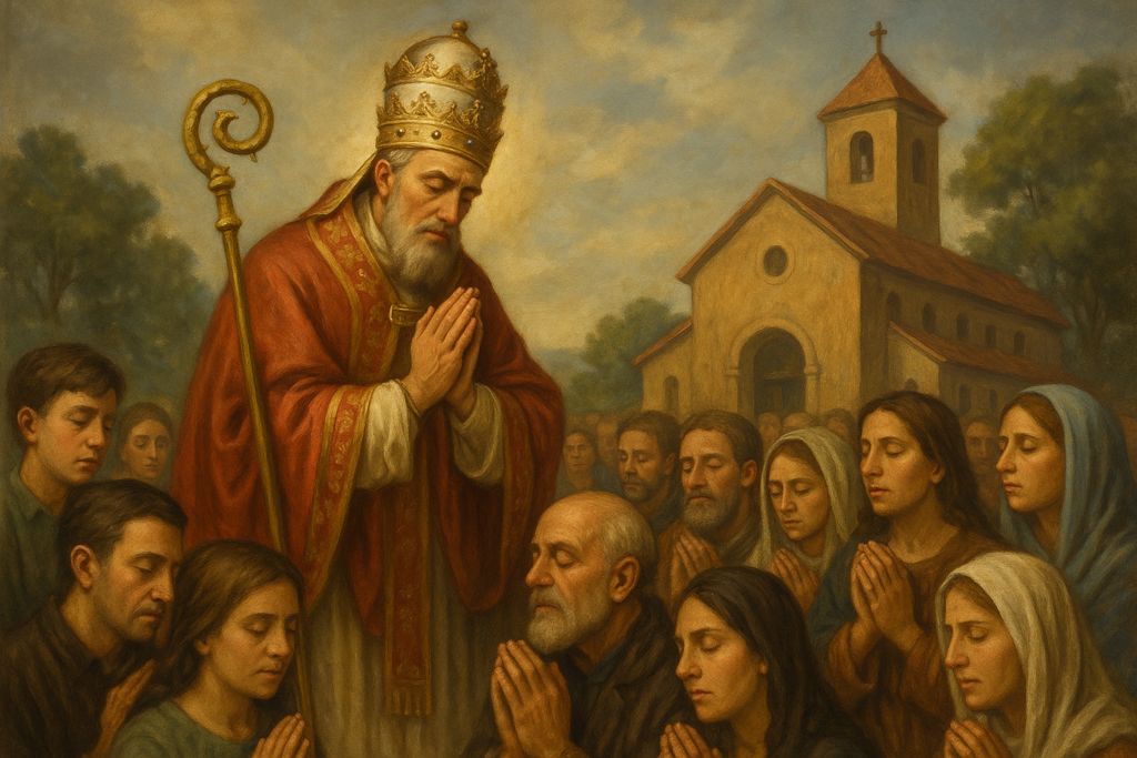 Preghiera intensa a San Gregorio Magno per la musica e il canto liturgico
