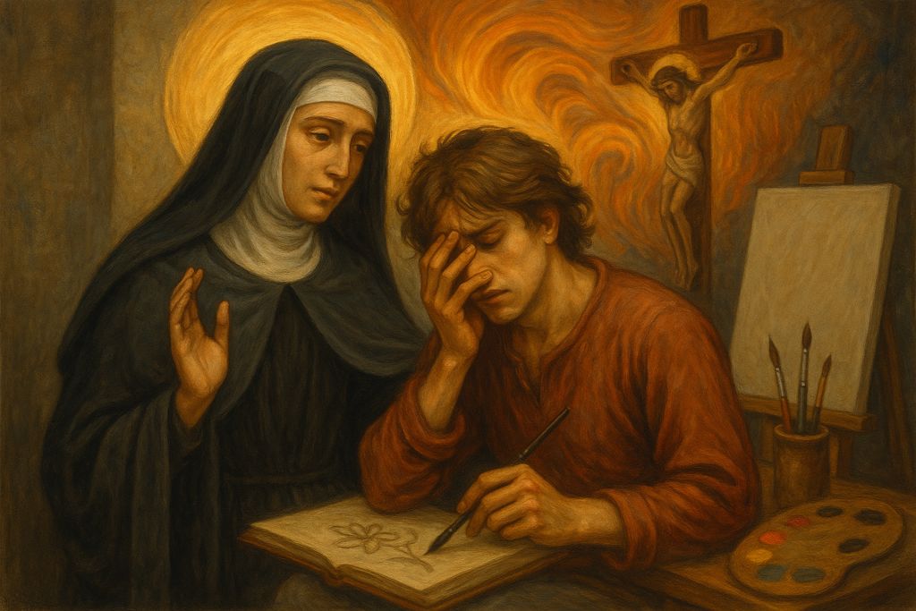 Supplica a Sant'Ildegarda per gli artisti in crisi creativa