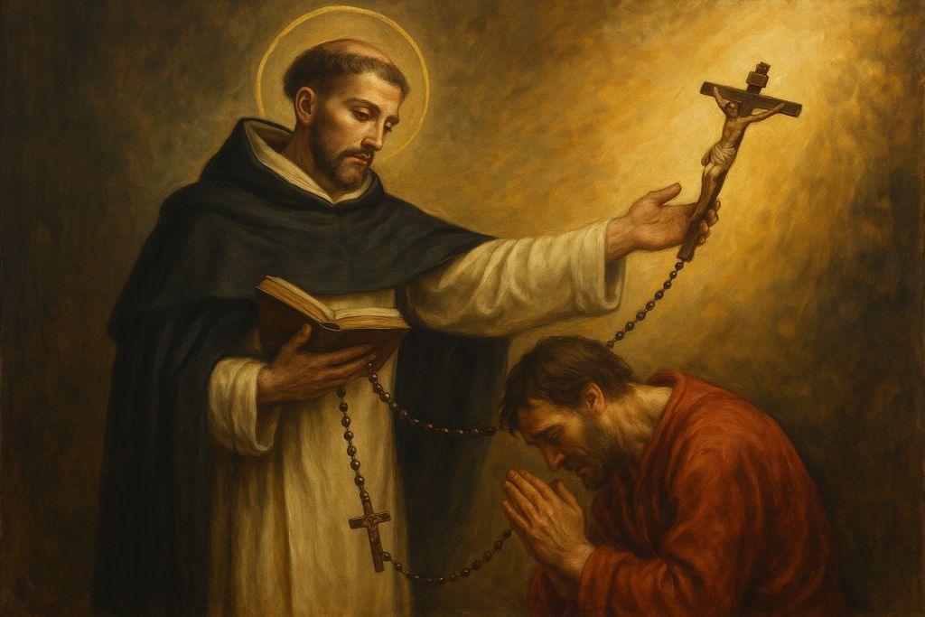 Rosario meditato con San Domenico di Guzmán per la conversione dei peccatori
