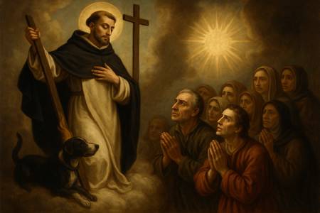 Intercessione a San Domenico di Guzmán per la difesa della Fede
