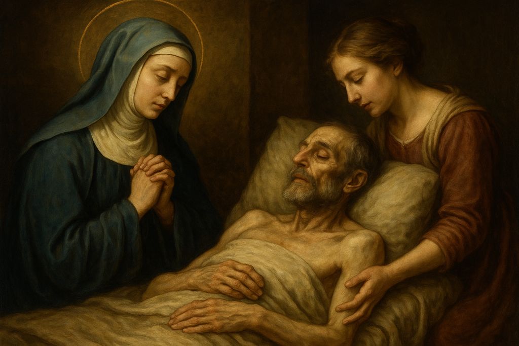 Preghiera intensa a Santa Caterina da Genova per servire i malati terminali