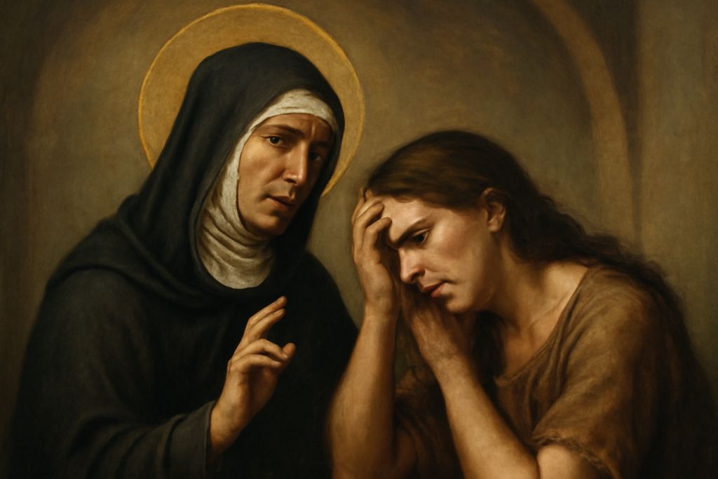 Dialogo semplice con Santa Angela da Foligno nei momenti di crisi mistica