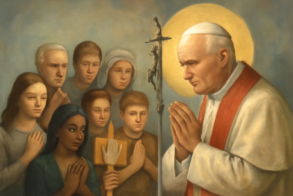 Preghiera per i diritti umani a San Giovanni Paolo II